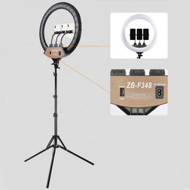 Кільцева LED лампа XPRO Live Light ZB-F348 45 см - фото 3