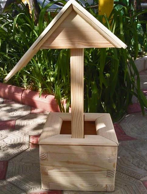 Колодец декоративный из дерева Кориабо Бланже (КОС-000701) - фото 3 Колодец декоративный из дерева Кориабо Бланже (КОС-000701) - фото 3