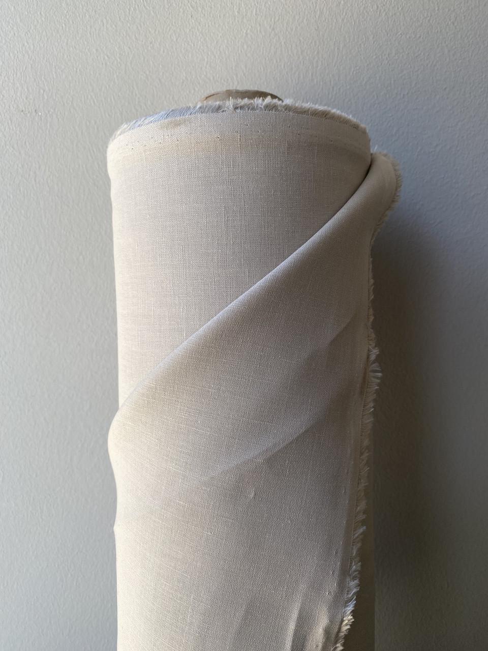 Ткань рубашечно-платьевая LINEN PLUS 56% льна и 44% хлопка 143 см 943/330 Бежевый - фото 6