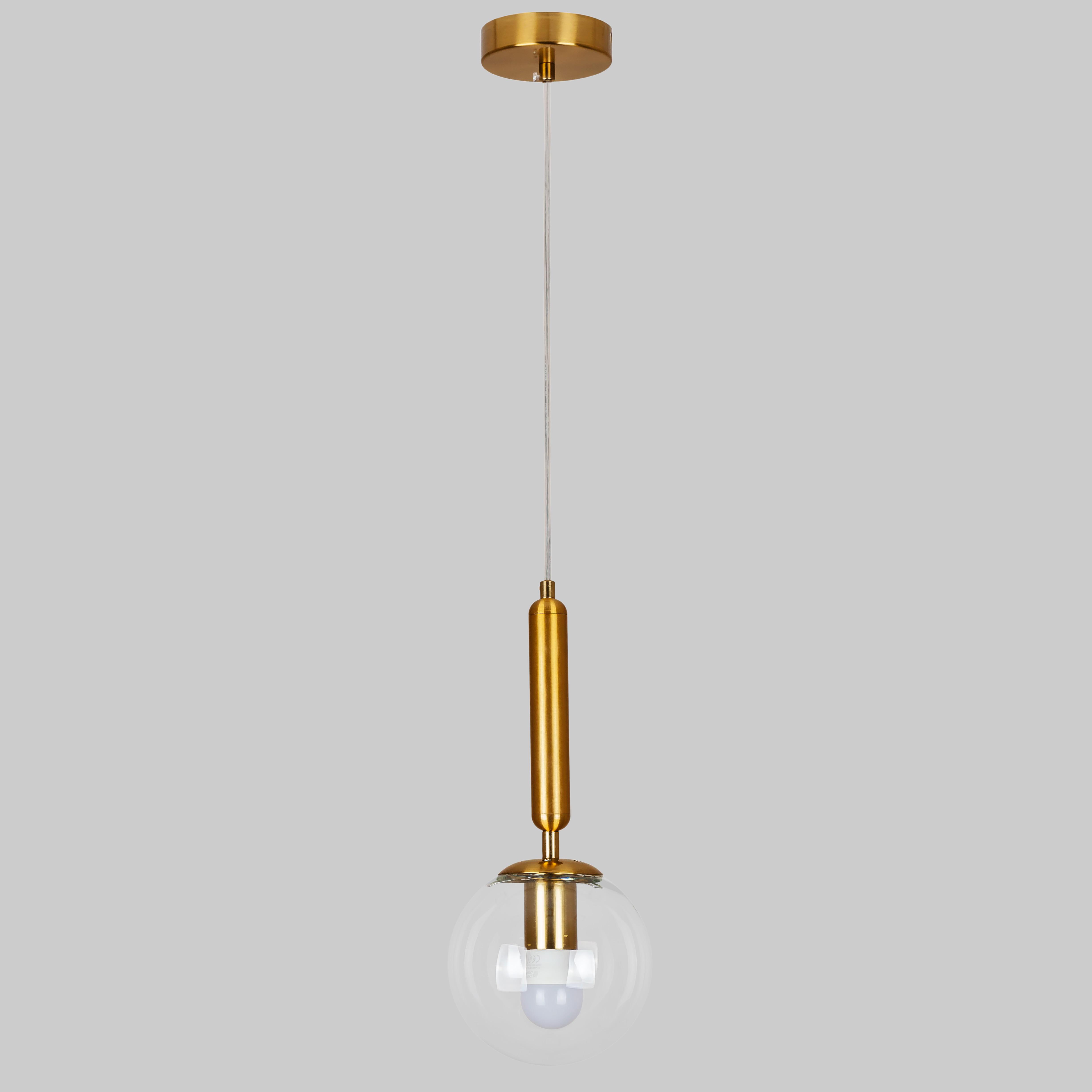 Подвесной светильник 999-2015F-1 Minimalist Glow 15 см Bronze/Clear (999-2015F-1 BRZ+CL)