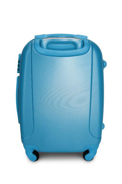 Чемодан пластиковый Fly 310 M средний на 4 колесах Голубой (CEKRBFL310MS4GOL) - фото 4