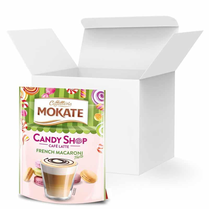 Капучино Mokate Caffetteria Candy Shop Cafe Latte French Macaroni 110 г 10 уп.