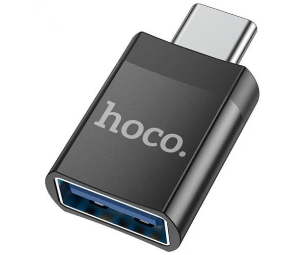 Переходник Otg Hoco UA17 USB Type-C Black