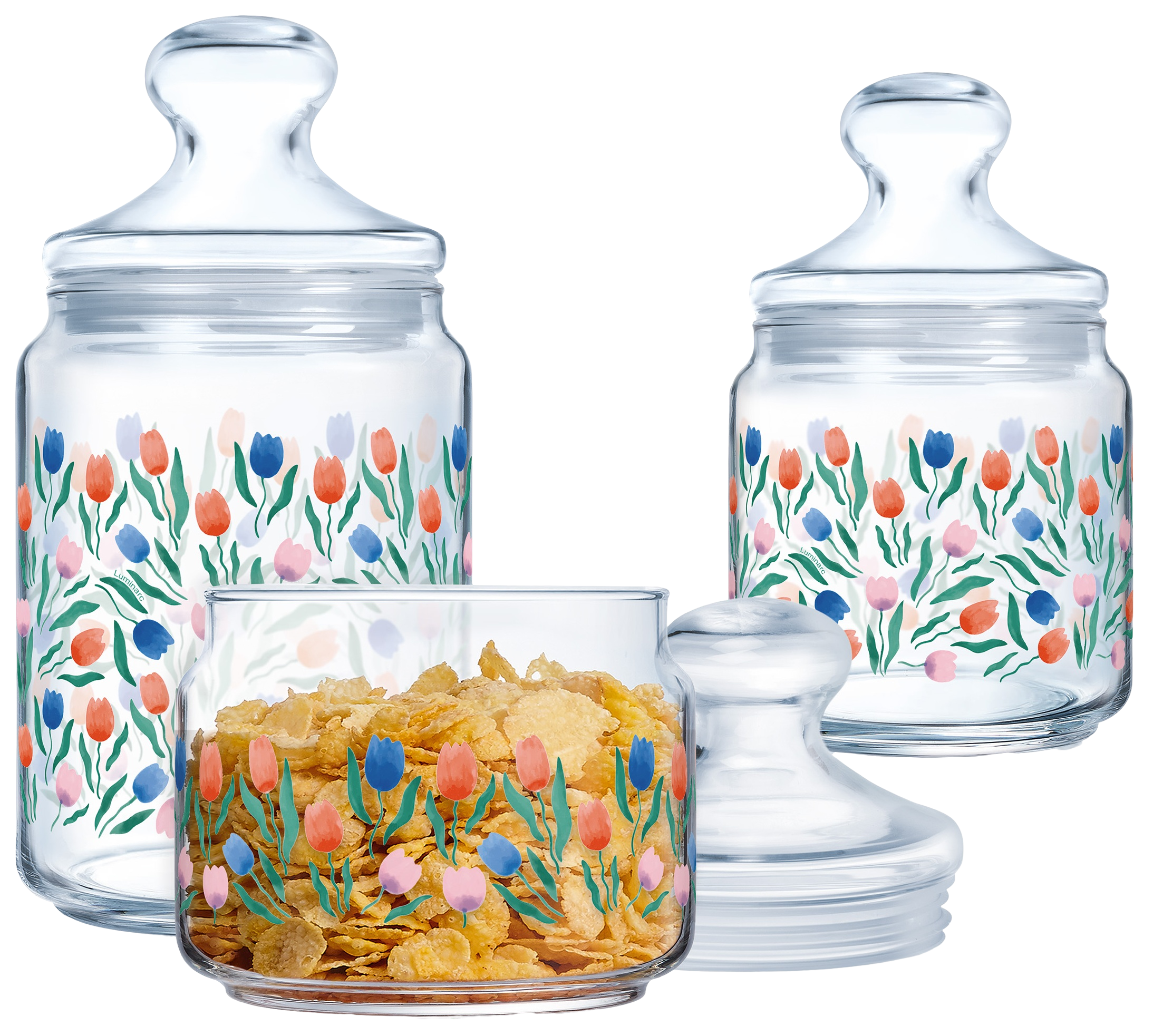 Набор банок LUMINARC CLUB ROSSARY 3 шт. 0.5, 0.75, 1 л (UG-X1076)