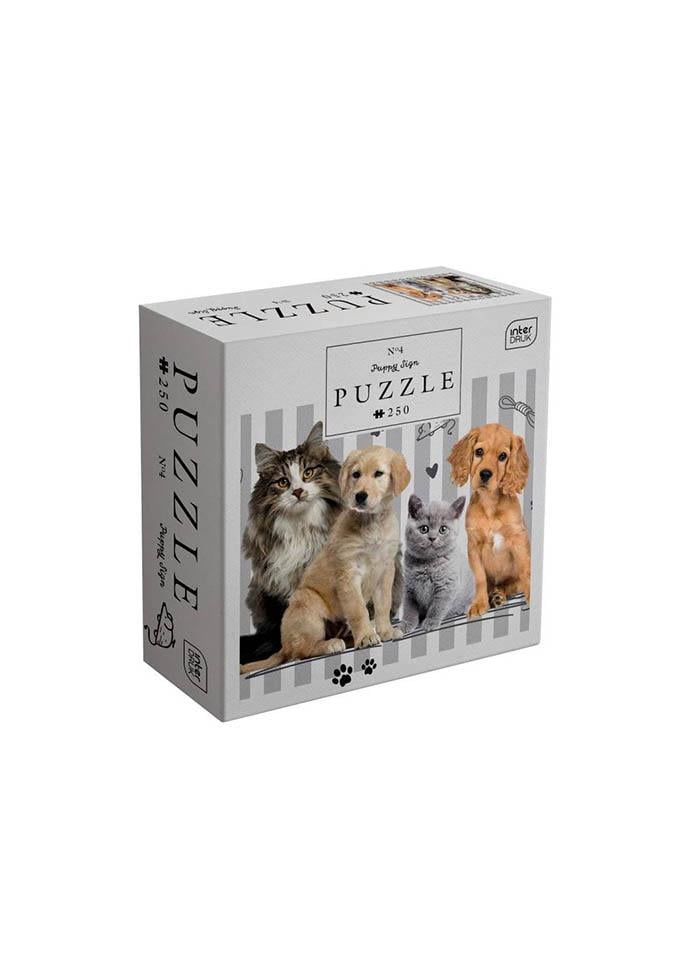 Пазли тришарові InterDRUK Puppy Sign 4 250 шт. (385147)