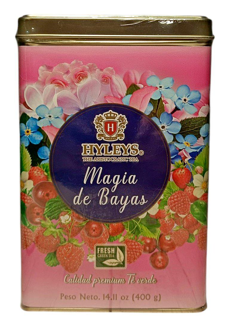 Чай зеленый Hyleys Berry Magic Ягодная Магия байховый цельнолистовой с добавлением ягод в металлической банке 400 г (60270)
