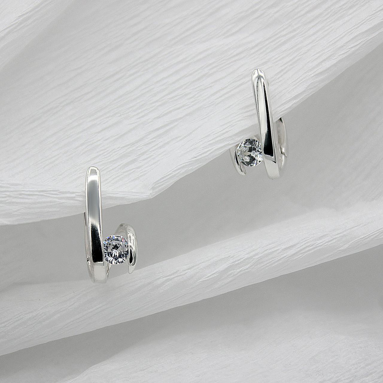 Серебряные серьги Искушение