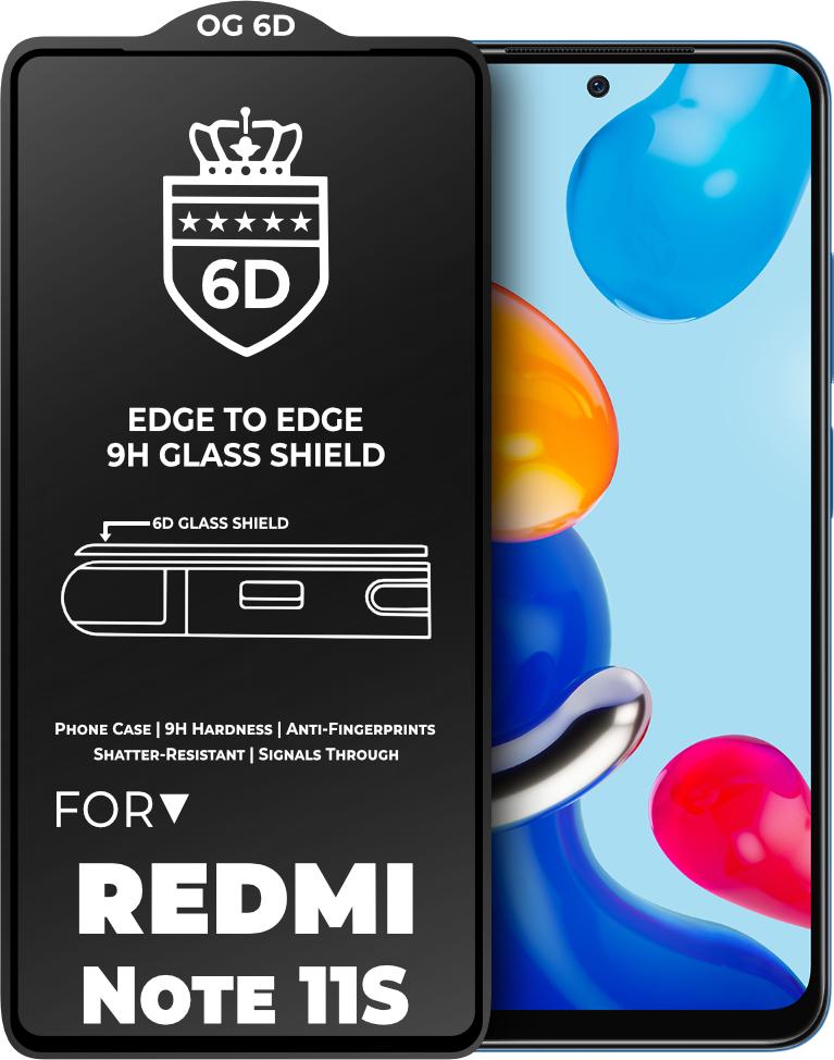 Защитное стекло 6D Xiaomi Redmi Note 11S Glass Shield (28159)