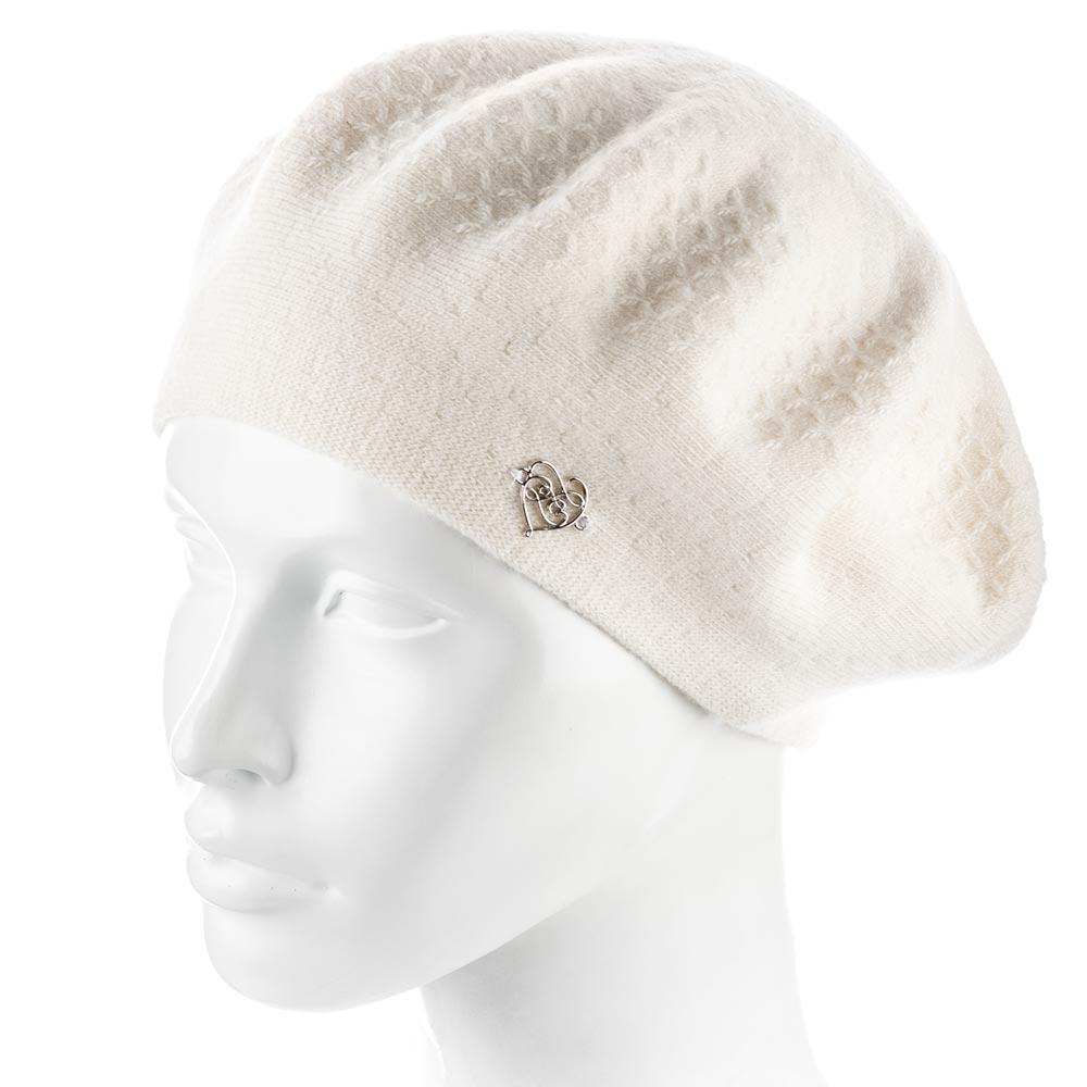 Берет женский Zolly ZH249 двойной шерстяной Ванильный (154079)