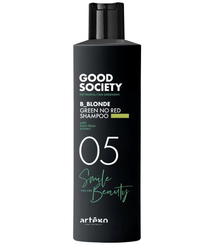 Шампунь відтіночний Artego Good Society 05 B-Blonde Green No Red Shampoo зі світло-зеленою пігментацією 250 мл (0165911)