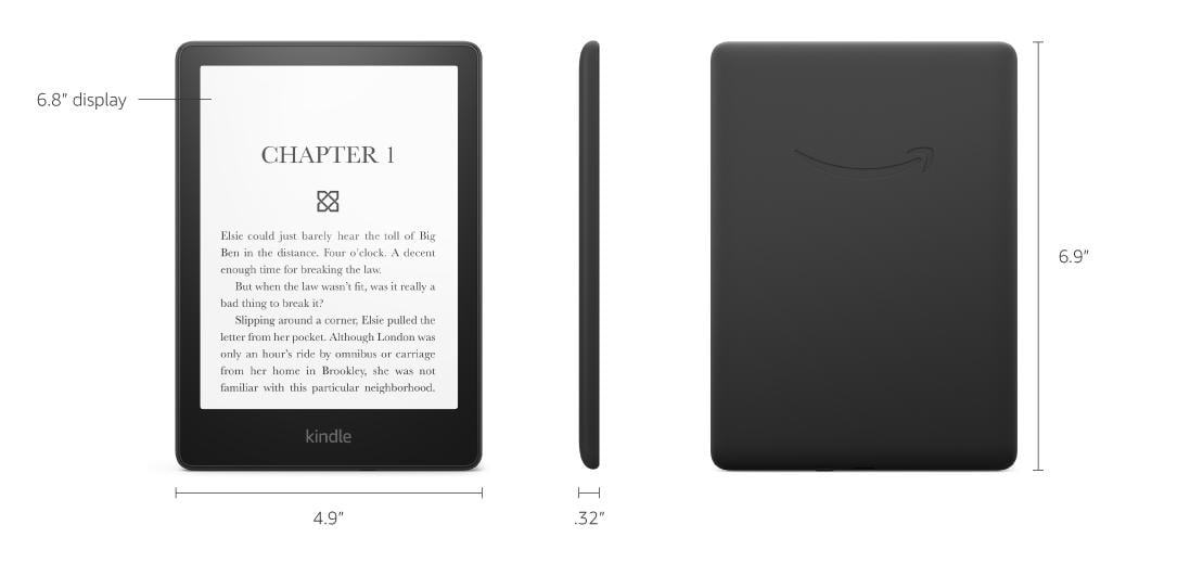 Електронна книга Amazon Kindle Paperwhite 11th GEN 6,8'' 8 Гб 2023 Certified Refurbished Black (G8S1) - фото 4