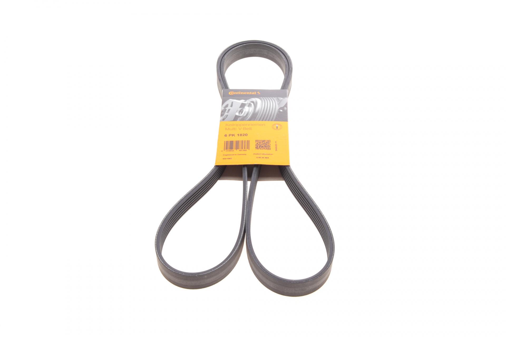 Ремень генератора Continental Toyota Corolla 1.4/1.6 99-02/Ford Mondeo 2.5 96-00/Renault Laguna 1.6 07-15 (6PK1820)