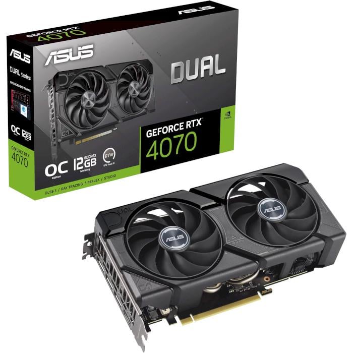 Видеокарта Asus NVIDIA RTX 4070 DUAL-OC EVO 12 GB GDDR6X PCIe 4,0 (b0360ab9)