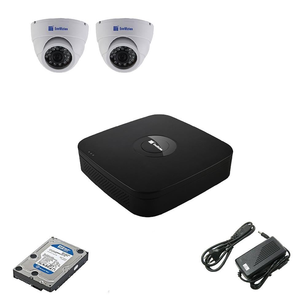 Комплект видеонаблюдения EvoVizion2DOME-240 на 2 камеры с диском HDD 1 Тб