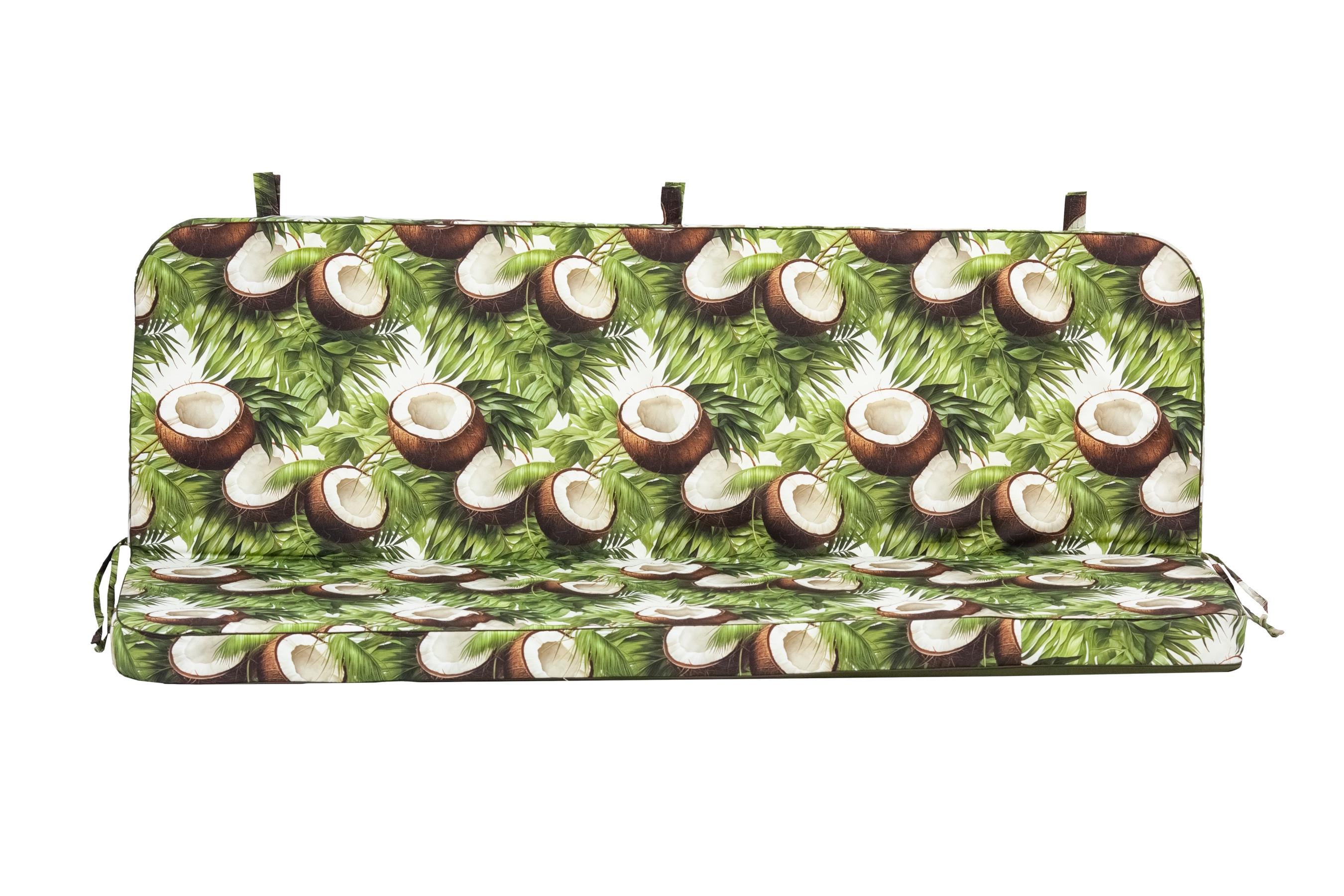 Матрас для качелей eGarden Victoria 180x110x8 см ткань с тефлоновым покрытием Кокосы