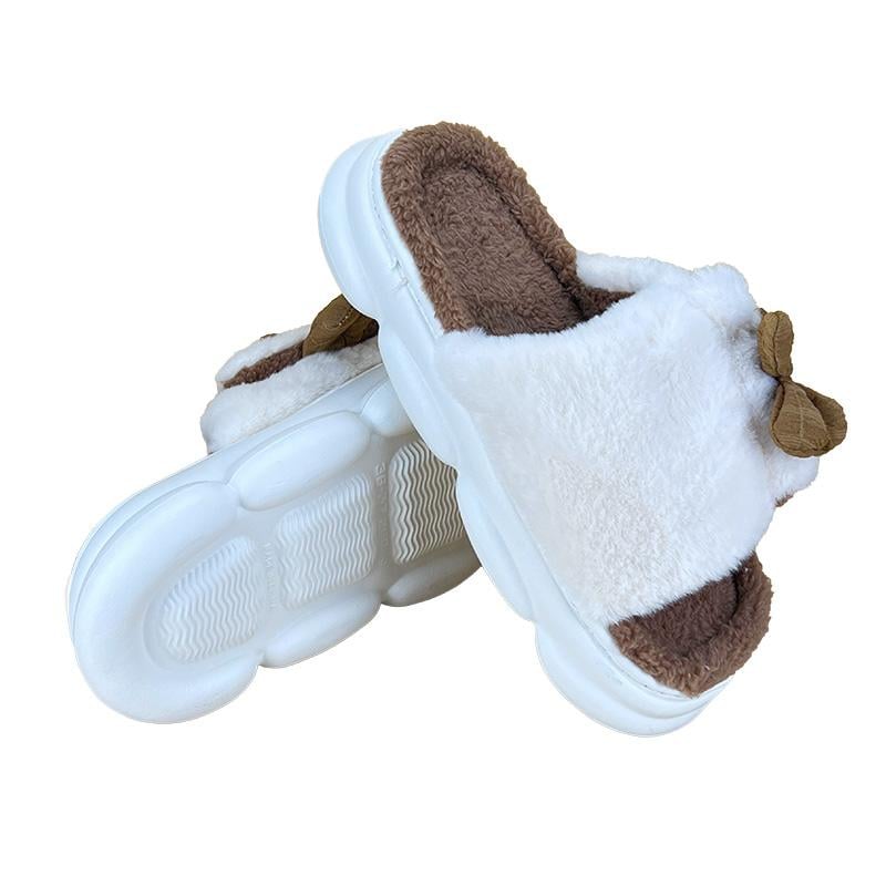 Тапочки домашние женские платформа Sanlin 6465-2 p. 39 25 см Коричневый