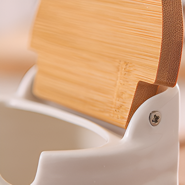 Набор баночек с крышками для хранения сыпучих 2 шт. Белый - фото 4 Набор баночек с крышками для хранения сыпучих 2 шт. Белый - фото 4