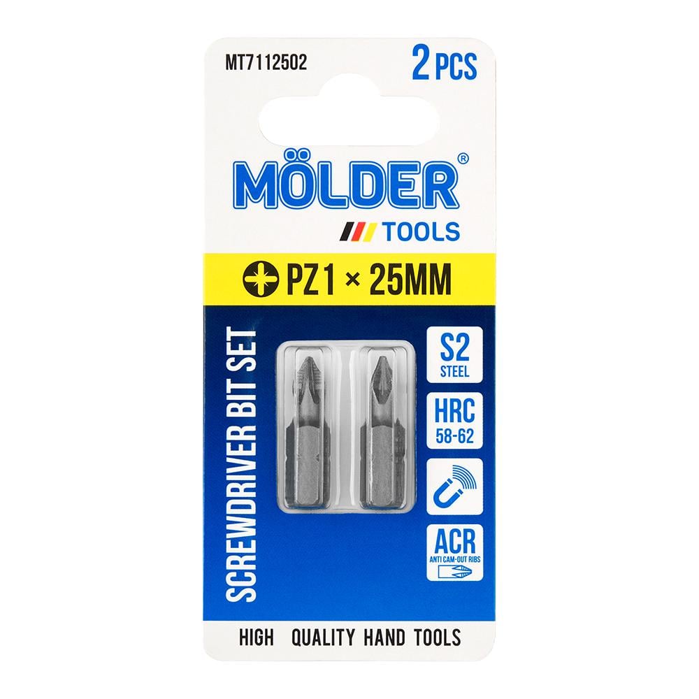 Набор бит Molder PZ1x25мм 2 шт. (MT7112502)