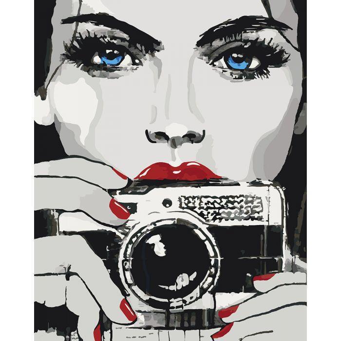 Картина по номерам Идейка "Яркий взгляд" 40х50 см (KH2670)