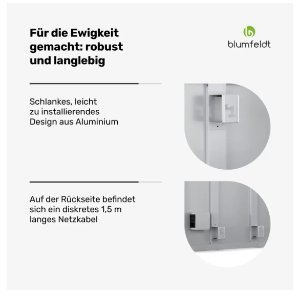 Инфракрасный обогреватель настенный RadiantSmart Smart 600 Вт 60x100 см Белый (10046418) - фото 5