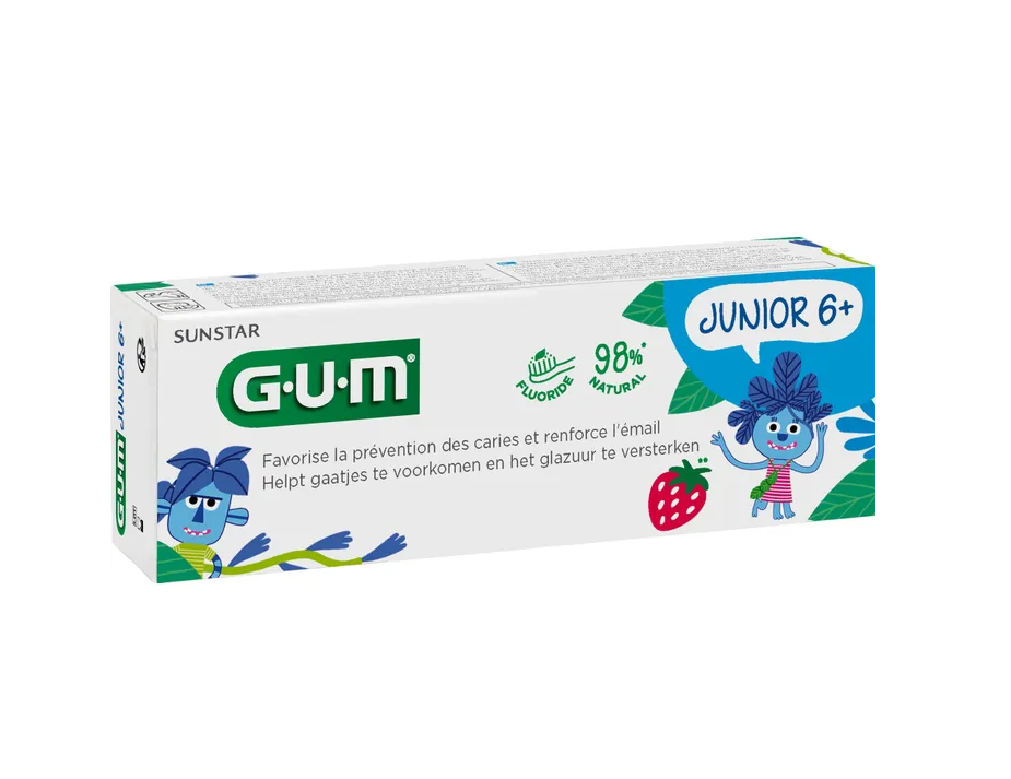 Зубна паста-гель GUM Junior для дітей від 6 років 50 мл (25427937) - фото 2 Зубна паста-гель GUM Junior для дітей від 6 років 50 мл (25427937) - фото 2