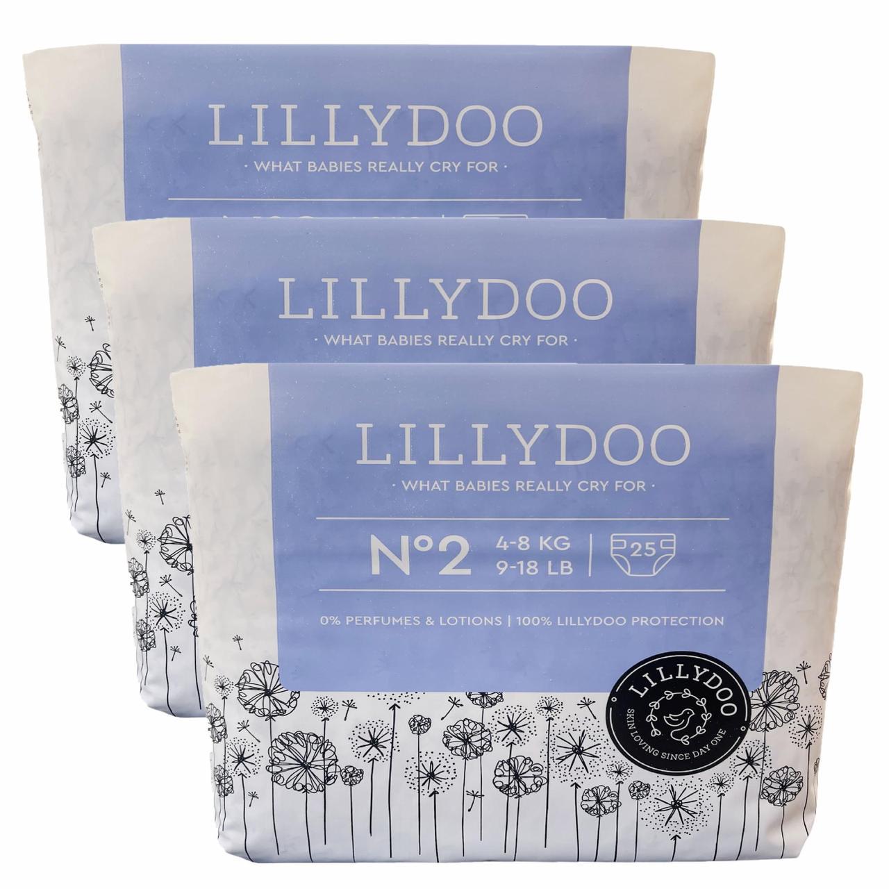 Підгузники LILLYDOO 2 4-8 кг 75 шт. (2511827425)