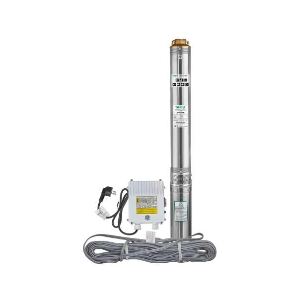 Насос скважинный центробежный Taifu 4STM 8/12+45M 1500 Вт с кабелем 45 м и пультом (TF3400)