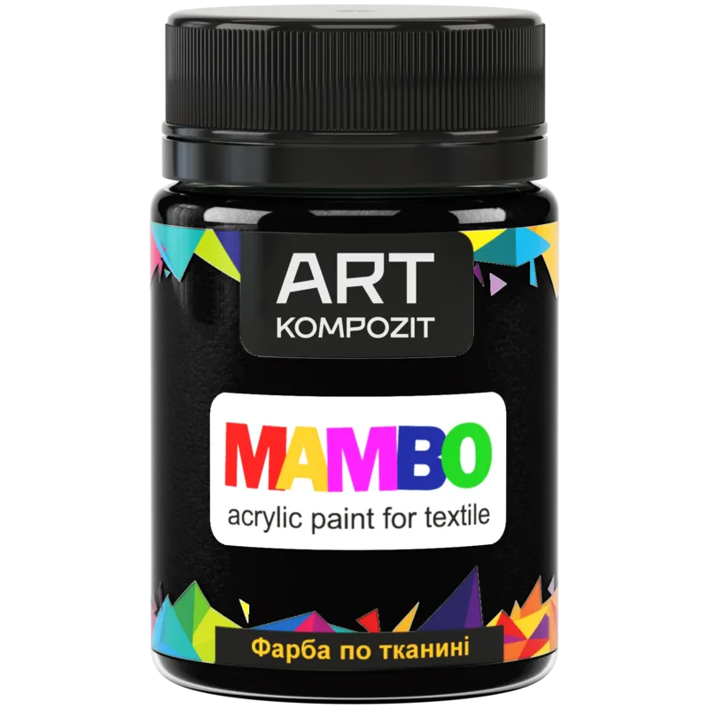 Краска по ткани ART Kompozit MAMBO 50 мл 23 Черный (746916)