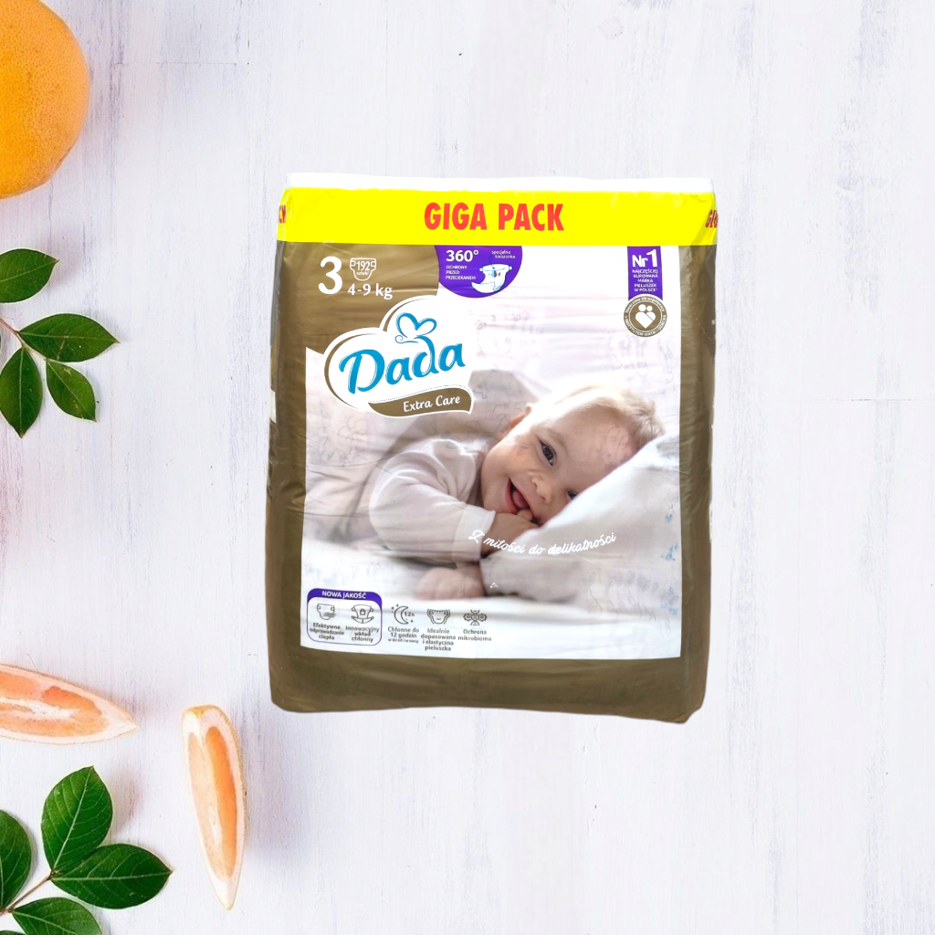 Підгузки Dada Extra Care Giga Pack 3 4-9кг 192 шт.