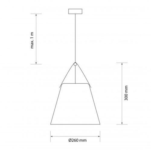 Подвесной светильник ETRON 1-EDR-7203 NordicGlow E27 1x40 Вт Белый (87266) - фото 3 Подвесной светильник ETRON 1-EDR-7203 NordicGlow E27 1x40 Вт Белый (87266) - фото 3