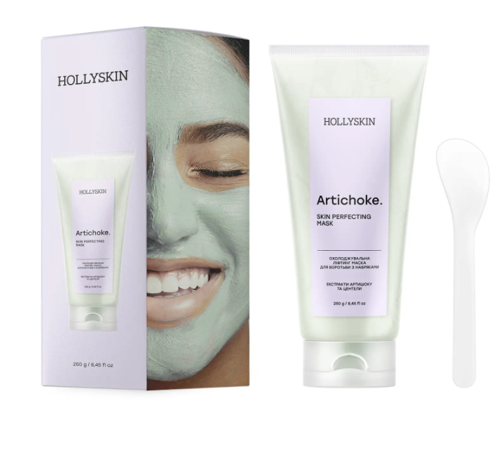 Маска-лифтинг охлаждающая HOLLYSKIN Artichoke Skin Perfecting Mask 250 мл (32123467)