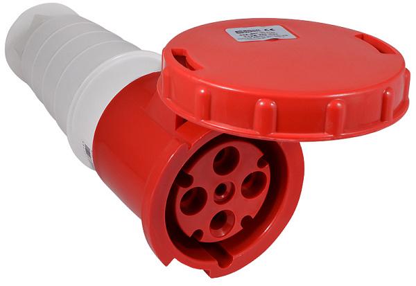 Силовая розетка АСКО-УКРЕМ ГП 234 3P+PE 63А 400 В переносная IP67 Красный (A0080020008)