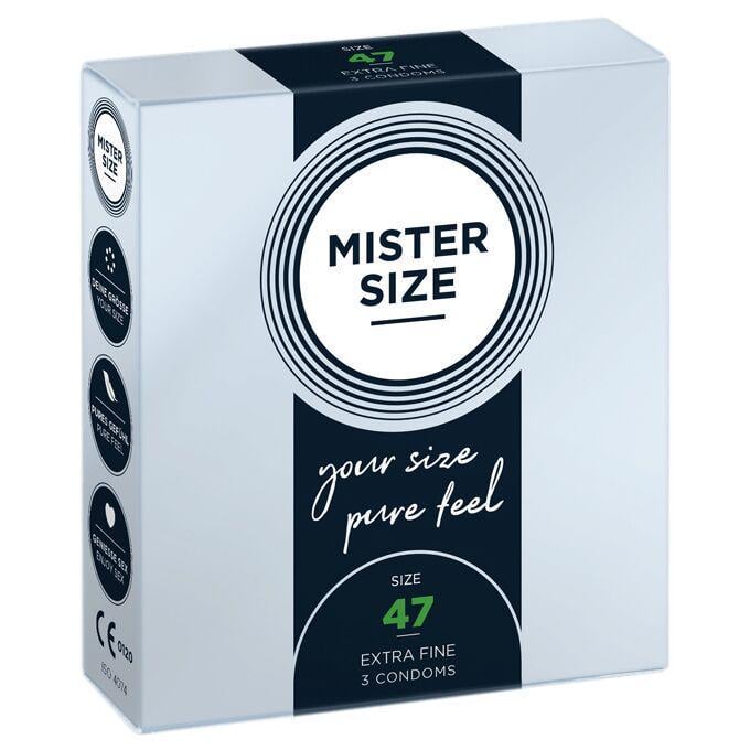 Презервативи Mister Size pure feel 47 товщина 0,05 мм 3 шт. (BL8032)