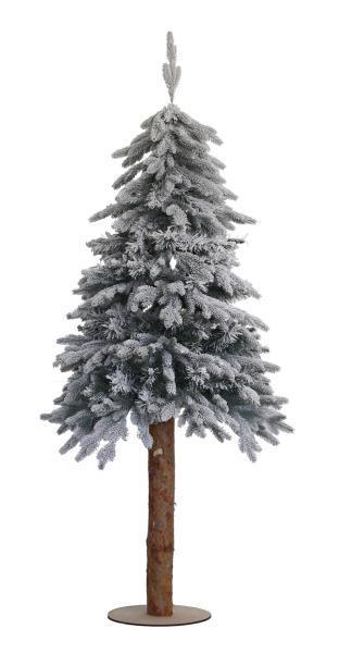 Ялинка Novogod’Ko Лігурія Лита + ПВХ на дерев’яному стовбурі засніжена 1,80 м (904639)