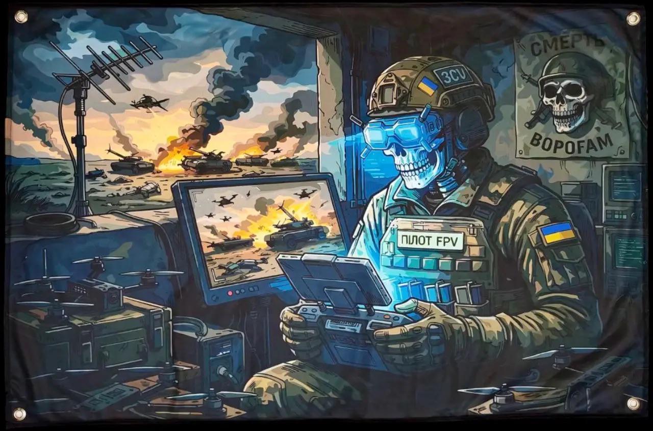 Банер Пілот FPV Смерть ворогам (33554124)