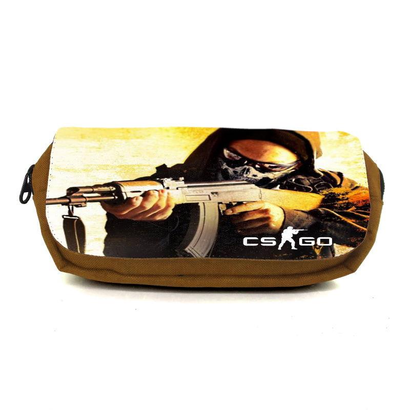Пенал школьный Контр Забастовка CSGO-004 коричневый (1442739980)