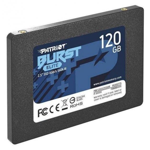 SSD-диск Patriot PBE120GS25SSDR 2,5" 120 Гб (565516) - фото 2