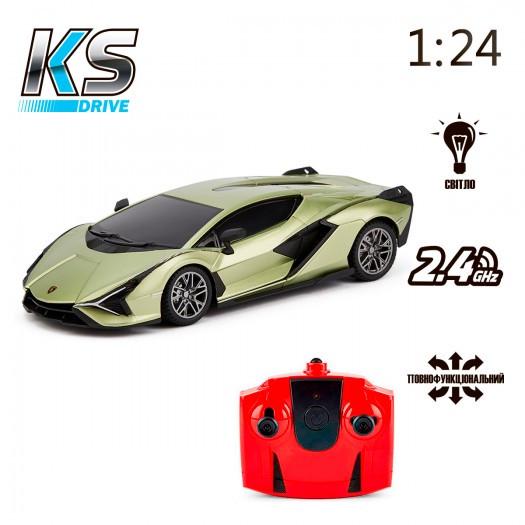 Автомобиль KS Drive Lamborghini Sian 1:24 с р/у Зеленый (124GLSG-ks) - фото 7