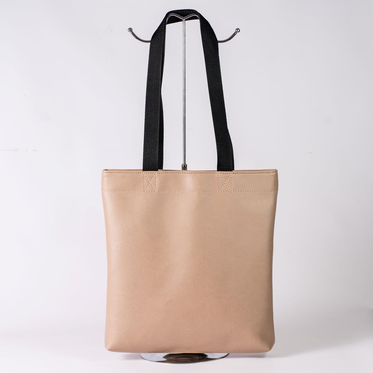 Сумка женская шопер XENIA № 35-24 из эко-кожи Бежевый - фото 1 Сумка женская шопер XENIA № 35-24 из эко-кожи Бежевый - фото 1