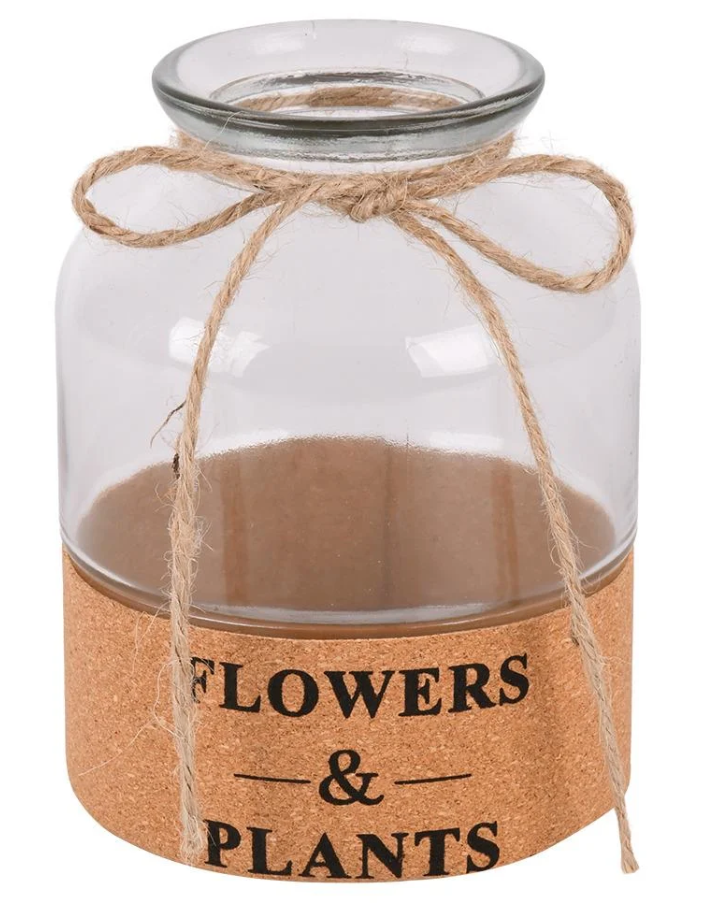 Ваза скляна Flowers&Plants 7х15 см (R35673-W)