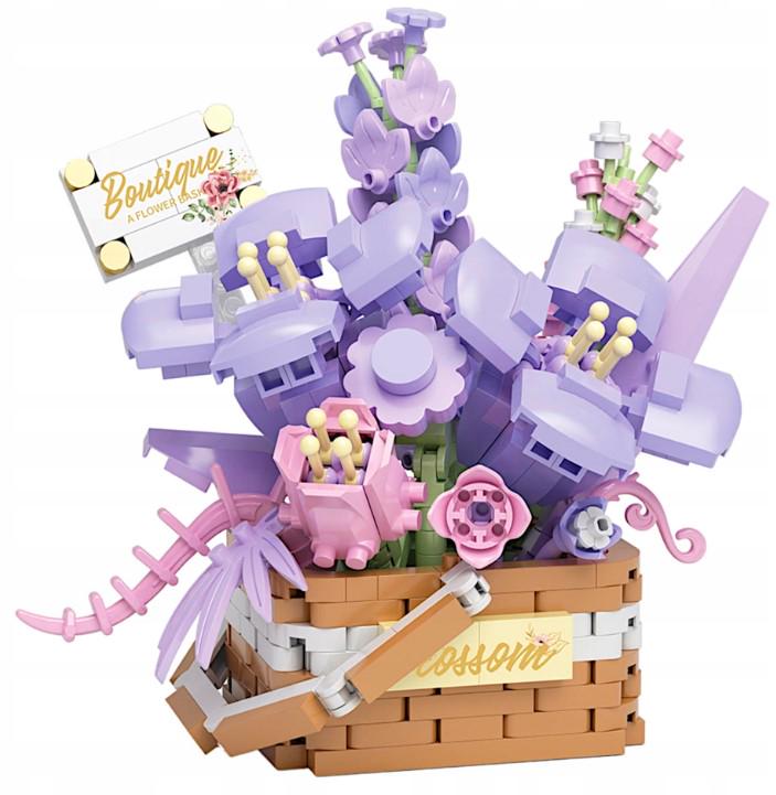 Конструктор Tenderness серия Flower Basket Цветочная корзина Воспоминания о бризе 515 деталей Lilac (2104619292)
