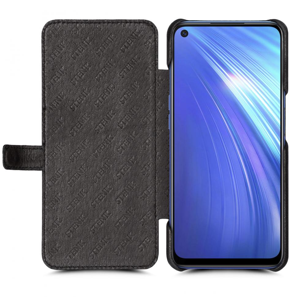 Чехол книжка Stenk Premium для Realme 6 Черный (65836)