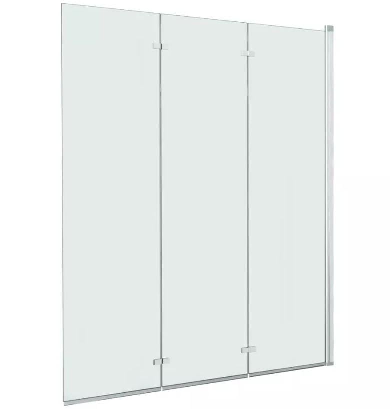 Шторка для ванни скляна AVKO Glass RDW02-J3 120х140 см Silver (2371516712)
