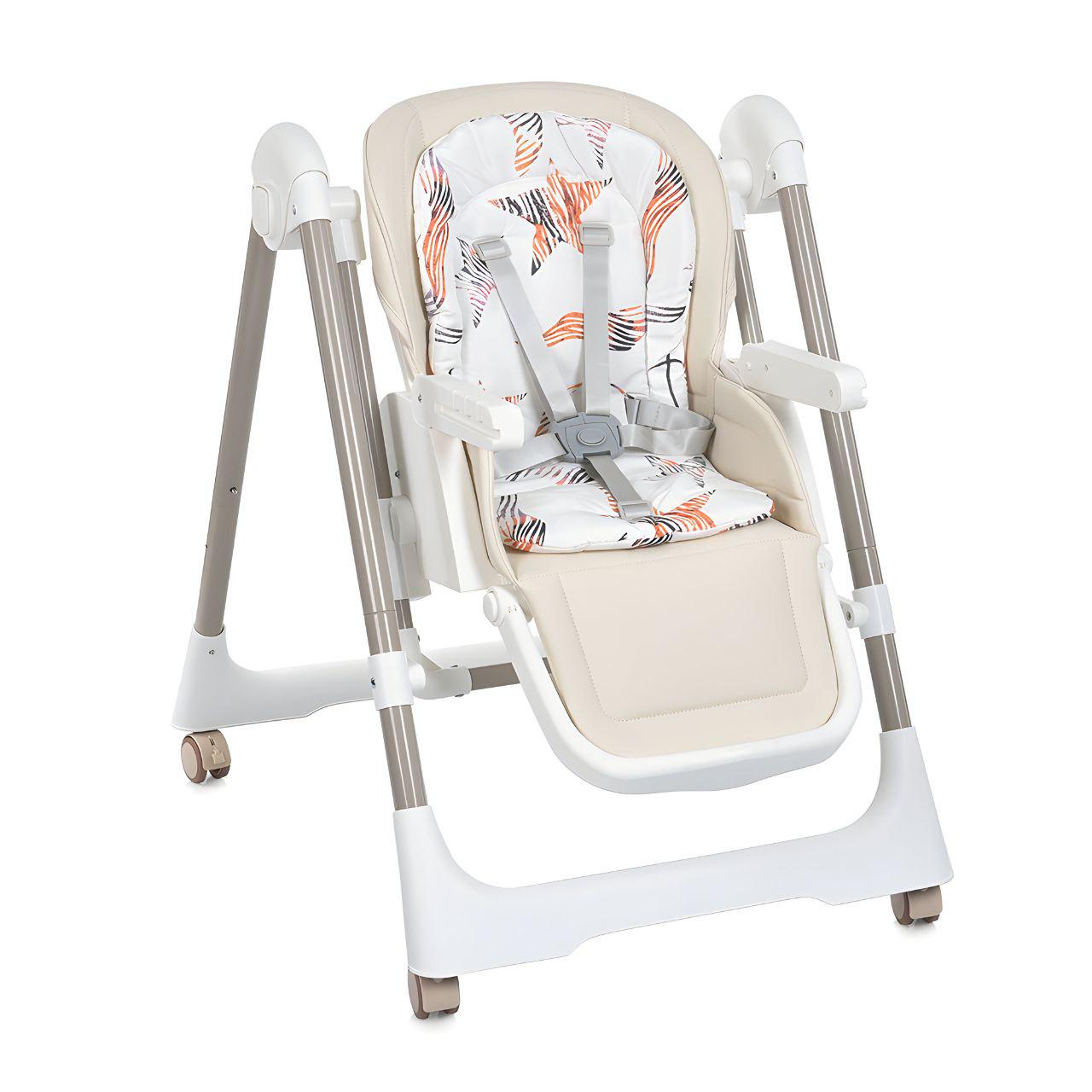 Стульчик для кормления Bambi M 5897 с функцией ручной укачивания Beige (23900590) - фото 2