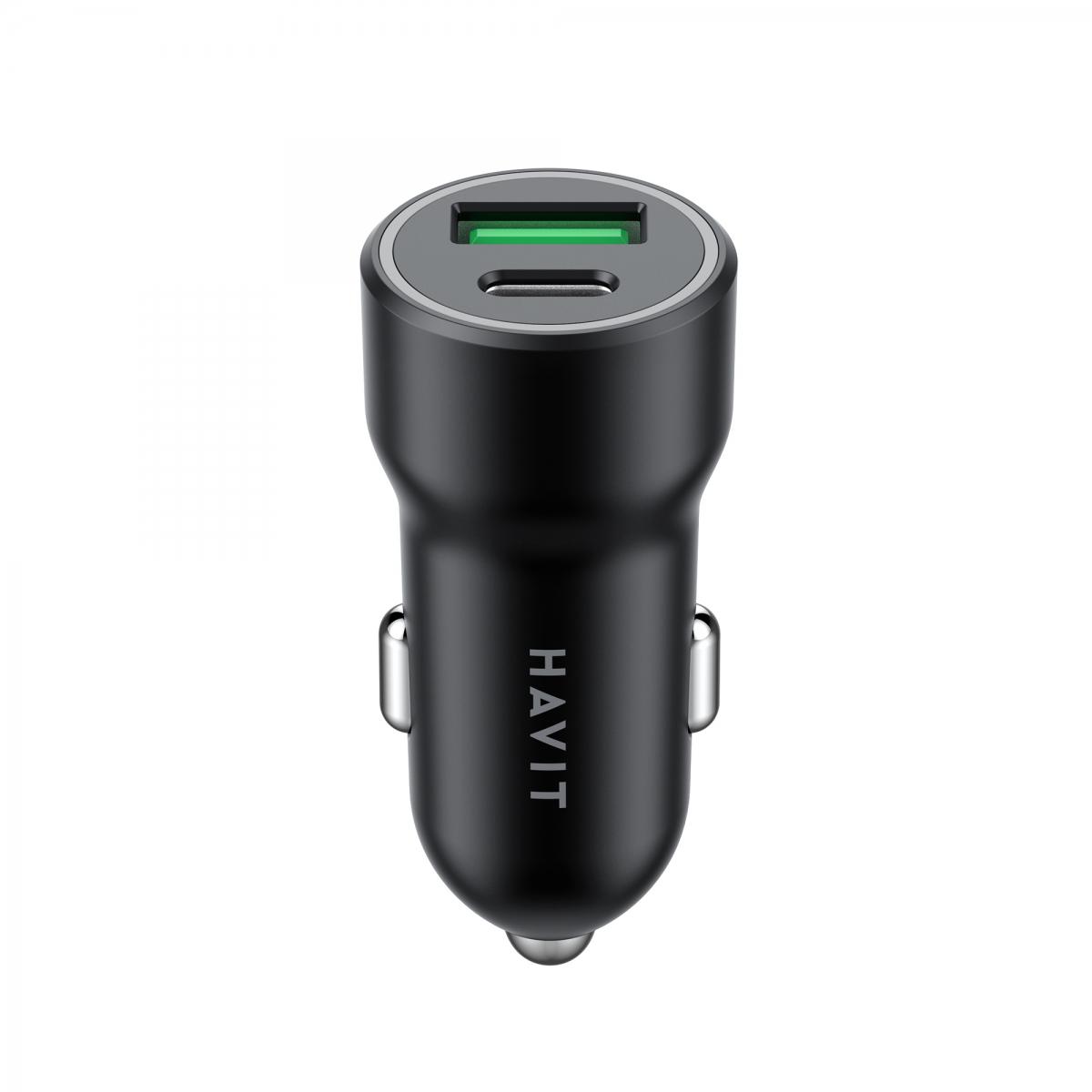 Зарядний пристрій HAVIT HV-CC613 20W USB/USB-C (63219)