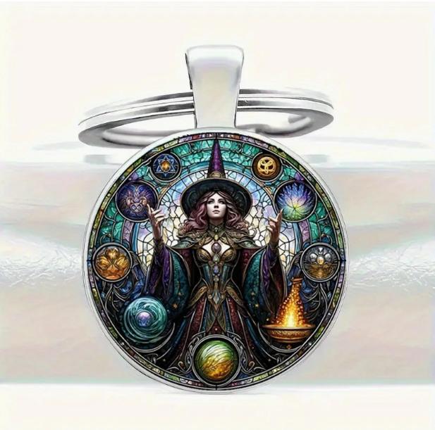 Брелок для ключей Ведьма 3х6 см (EG0051)