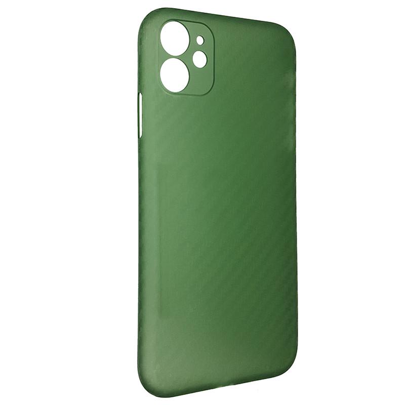 Чехол Anyland Carbon Ultra thin для Apple iPhone 11 Green (29caa1-3111)