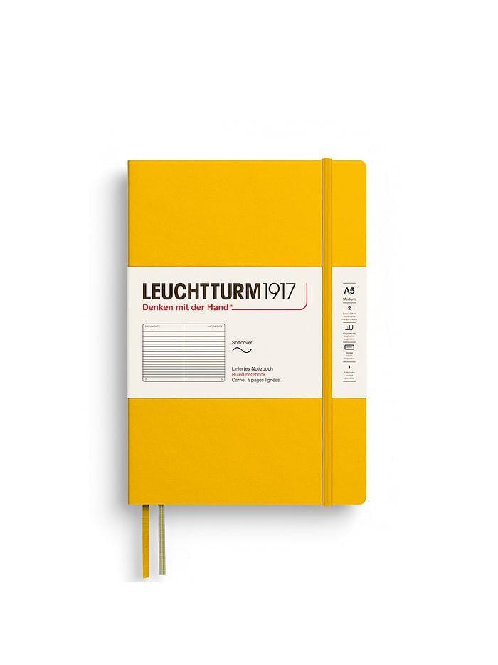 Блокнот Leuchtturm1917 Средний Линия мягкая обложка Sunflower (374001)