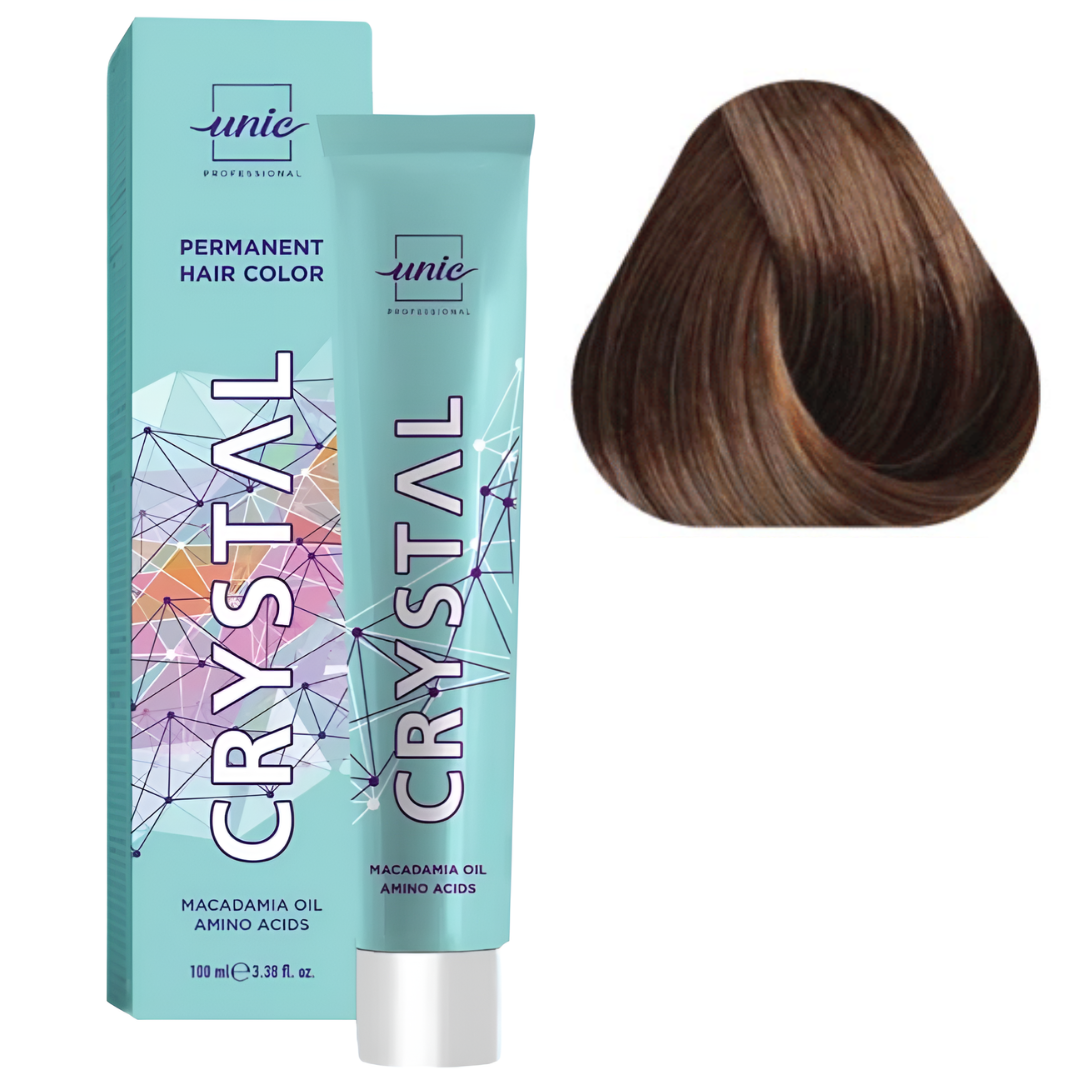 Крем-краска для волос CRYSTAL Unic 100 мл 7/7 Русый/Коричневый