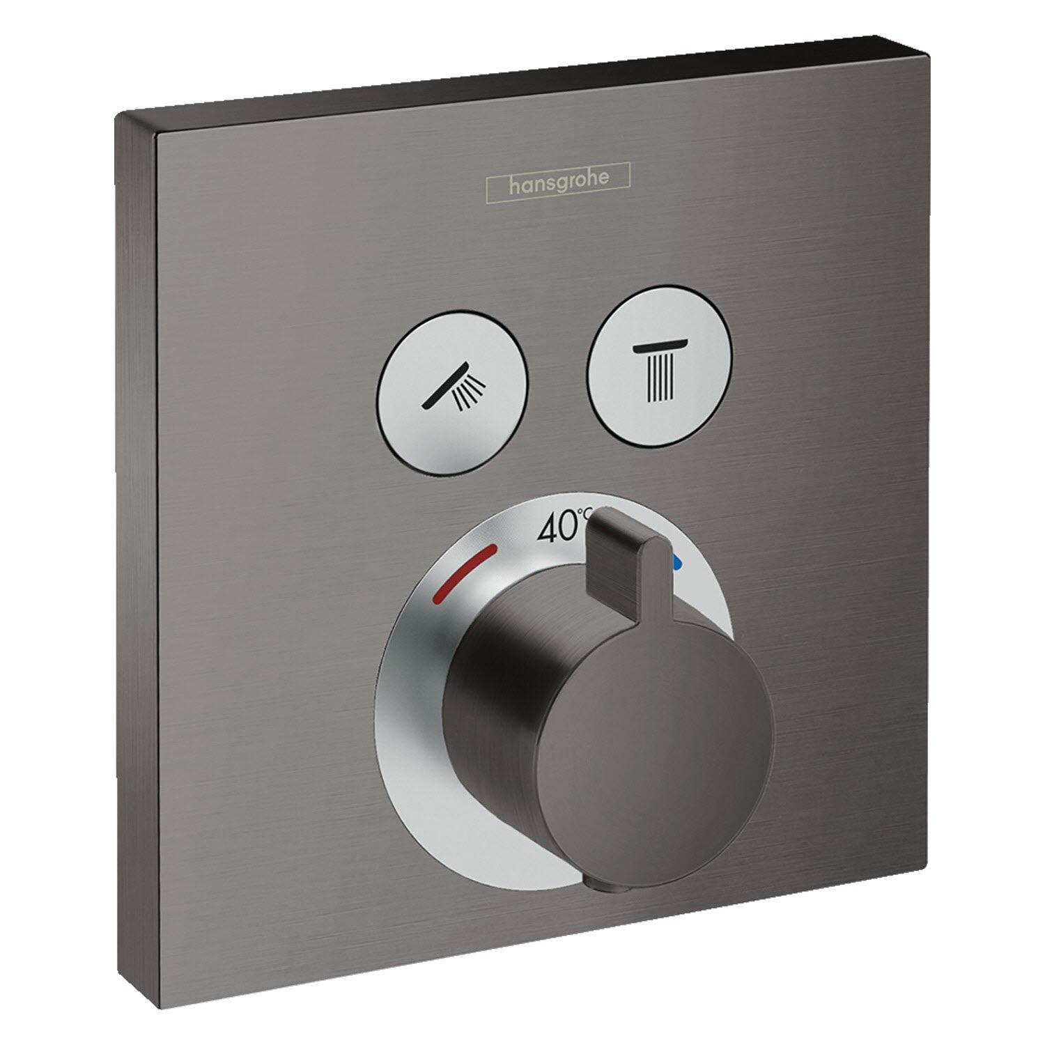 Внешняя часть смесителя Hansgrohe SHOWER SELECT 15763340 с термостатом Черный (115662)